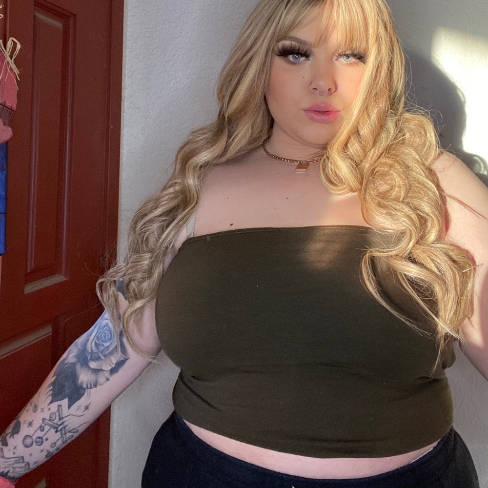 Plus size fashion nova tube top
